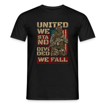 États-Unis Patriot Nation Américain - T-shirt homme - noir - Devant - AI Model Male 178 light (178cm)