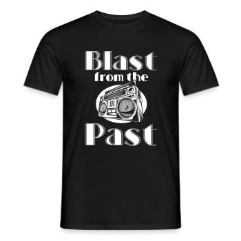 Music Cassette Tape 80s Vintage Car - Men's T-Shirt - black - Front - AI Model Male 178 light (178cm)