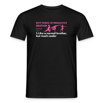 Gymnast Brother Definition Rhythmic Gymnastics - Männer T-Shirt - Schwarz - Vorne - AI Model Male 178 light (178cm)