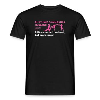 Gymnast Husband Definition Rhythmic Gymnastics - Männer T-Shirt - Schwarz - Vorne - AI Model Male 178 light (178cm)