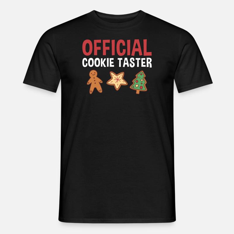 Baking Official Cookie Taster Cookie - Männer T-Shirt - Schwarz