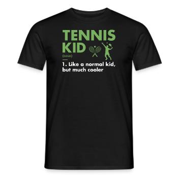 Sport Kid Définition Tennis - T-shirt homme - noir - Devant - AI Model Male 178 light (178cm)