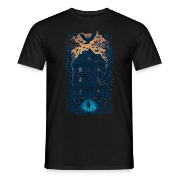 Conception effrayante de fan de films d’horreur - T-shirt homme - noir - Devant - AI Model Male 178 light (178cm)