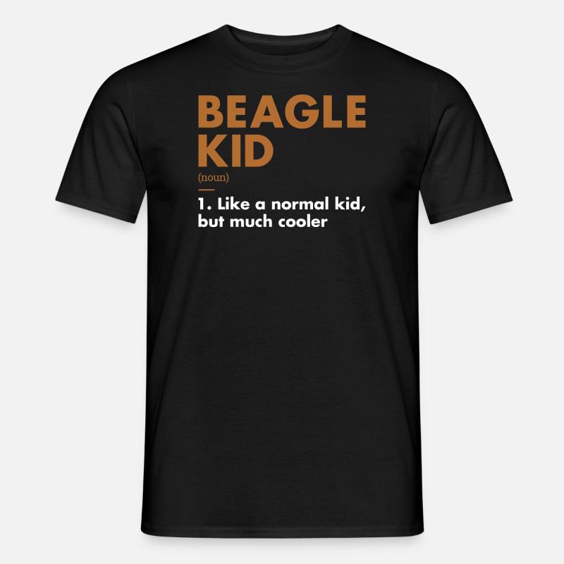Beagle Kid Definition - Männer T-Shirt - Schwarz