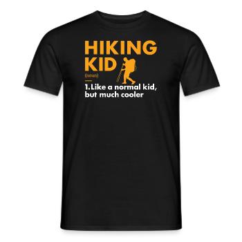 Hiker Kid Definition Hiking - Männer T-Shirt - Schwarz - Vorne - AI Model Male 178 light (178cm)