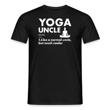 Yogi Uncle Definition Yoga - Männer T-Shirt - Schwarz - Vorne - AI Model Male 178 light (178cm)