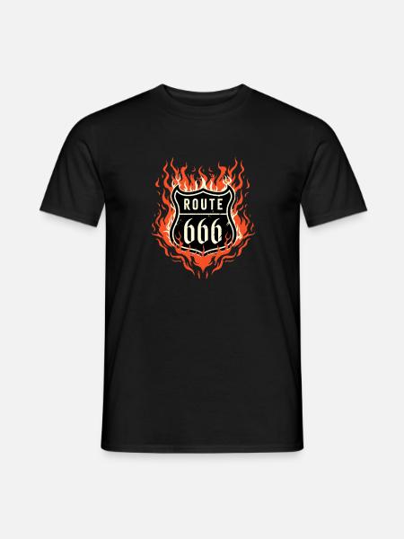 Route 666 - Men's T-Shirt - black