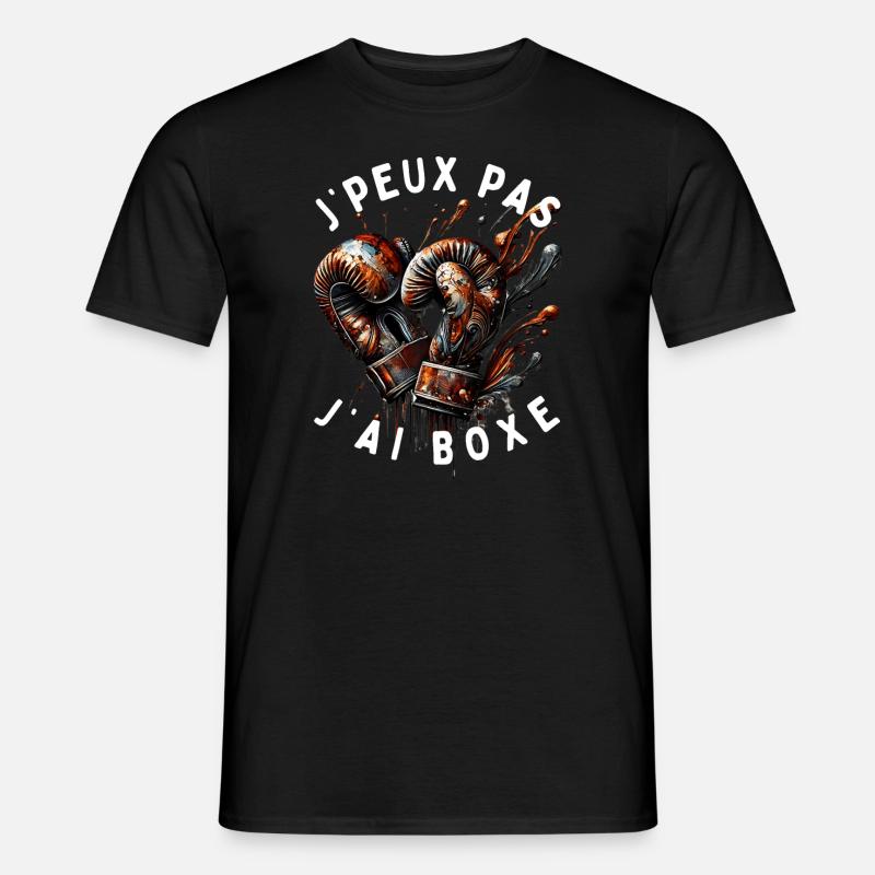 J'peux Pas, J'ai Boxe B - T-shirt homme - noir