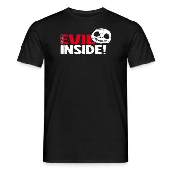 Evil Inside - pretty evil! - Men's T-Shirt - black - Front - AI Model Male 178 light (178cm)