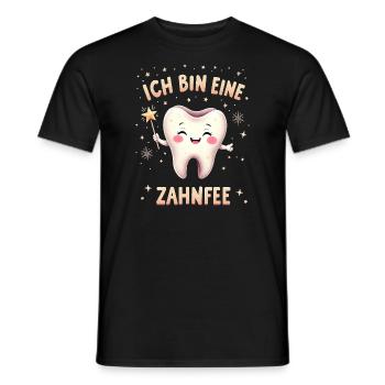 Zahnfee Kostüm Zahn Zauberstab Fee Fasching - Männer T-Shirt - Schwarz - Vorne - AI Model Male 178 light (178cm)