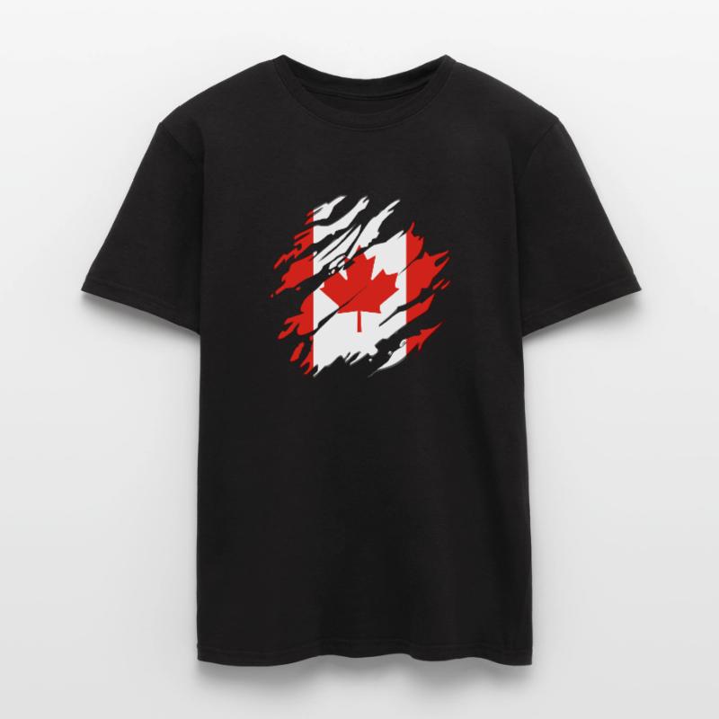 Canada flag maple maple leaf maple leaf cracks Men’s T-shirt