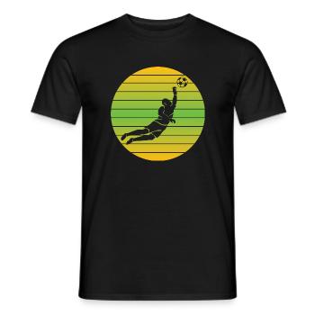 Gardien de but Vintage Football Gardien de but Rétro Gardien de but - T-shirt homme - noir - Devant - AI Model Male 178 light (178cm)