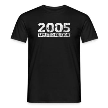 Limited Edition 2005 Birthday Year 2005 - Men's T-Shirt - black - Front - AI Model Male 178 light (178cm)