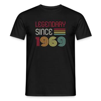 Birthday Legendary Since 1969 - Männer T-Shirt - Schwarz - Vorne - AI Model Male 178 light (178cm)