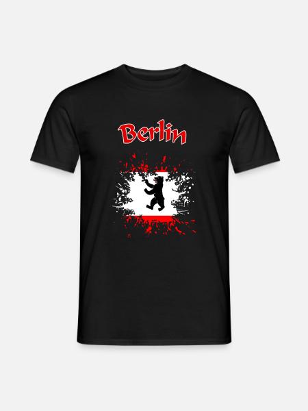 Berlin, Berliner Bär - Männer T-Shirt - Schwarz