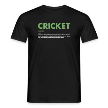 Sport Definition Cricket - Männer T-Shirt - Schwarz - Vorne - AI Model Male 178 light (178cm)