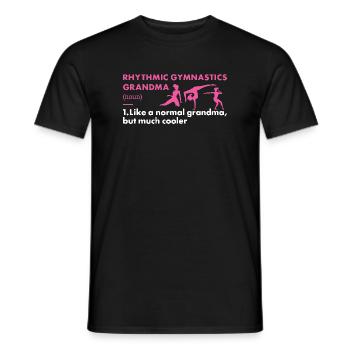 Gymnast Grandma Definition Rhythmic Gymnastics - Männer T-Shirt - Schwarz - Vorne - AI Model Male 178 light (178cm)