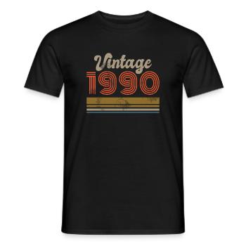Geburtstag Vintage 1990 Limited Edition - 1990 - Männer T-Shirt - Schwarz - Vorne - AI Model Male 178 light (178cm)