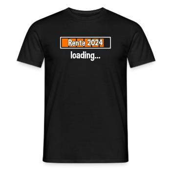 Rente 2024 Loading... Rente 2024 - Männer T-Shirt - Schwarz - Vorne - AI Model Male 178 light (178cm)
