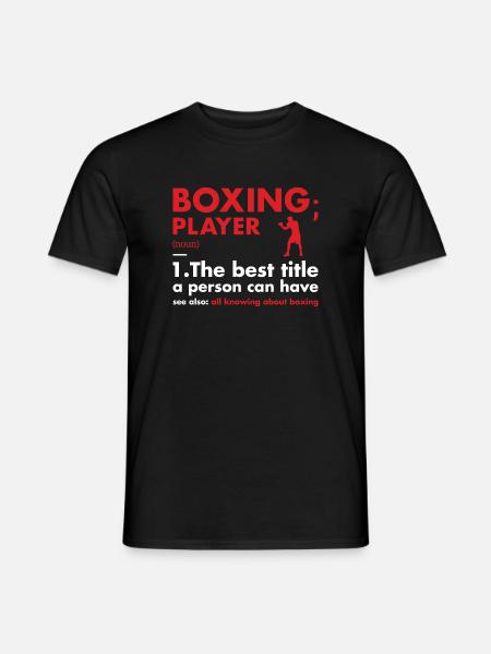 Sport Fighter Definition Boxing - Men's T-Shirt - black