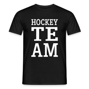 Équipe de hockey - T-shirt homme - noir - Devant - AI Model Male 178 light (178cm)