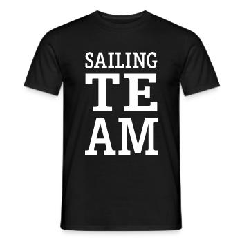 Équipe de voile - T-shirt homme - noir - Devant - AI Model Male 178 light (178cm)