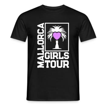 Visite des filles de Majorque - T-shirt homme - noir - Devant - AI Model Male 178 light (178cm)