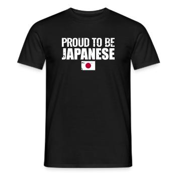 Proud To Be Japanese Japan Japanisch Japaner - Men's T-Shirt - black - Front - AI Model Male 178 light (178cm)