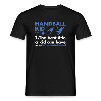Sport Kid Definition Handball - Männer T-Shirt - Schwarz - Vorne - AI Model Male 178 light (178cm)