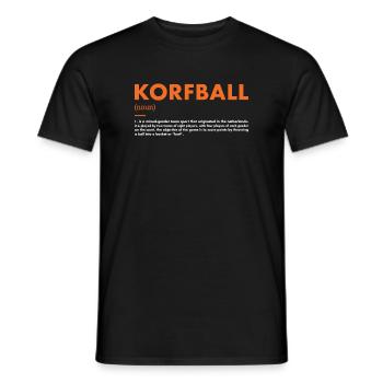 Sport Definition Korfball - Men's T-Shirt - black - Front - AI Model Male 178 light (178cm)