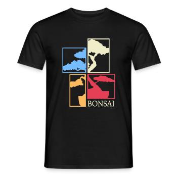 BONSAI Bonsai Master Bonsai Art nebari shohin - Men's T-Shirt - black - Front - AI Model Male 178 light (178cm)