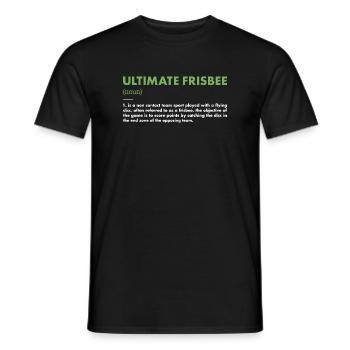 Sport Définition Ultimate Frisbee - T-shirt homme - noir - Devant - AI Model Male 178 light (178cm)