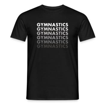 Sport Gymnastics - Men's T-Shirt - black - Front - AI Model Male 178 light (178cm)