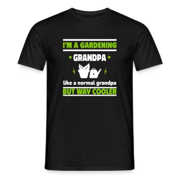 Je suis un grand-père jardinier - T-shirt homme - noir - Devant - AI Model Male 178 light (178cm)