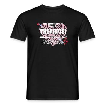 Ich brauche keine Therapie, ich muss nur häkeln - Männer T-Shirt - Schwarz - Vorne - AI Model Male 178 light (178cm)