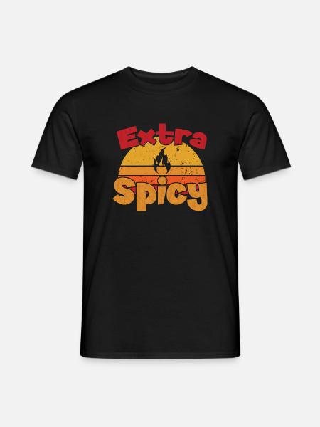 Nourriture extra épicée / épicée - T-shirt homme - noir