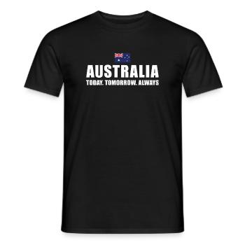 Australia Today Tomorrow Always Australia Rugby - Männer T-Shirt - Schwarz - Vorne - AI Model Male 178 light (178cm)