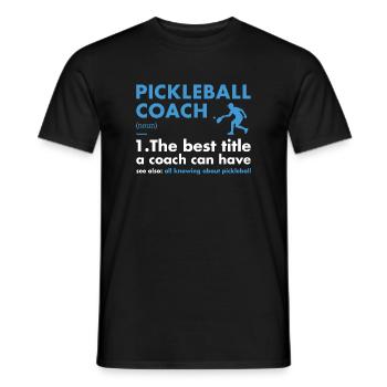 Sport Coach Definition Pickleball - Männer T-Shirt - Schwarz - Vorne - AI Model Male 178 light (178cm)