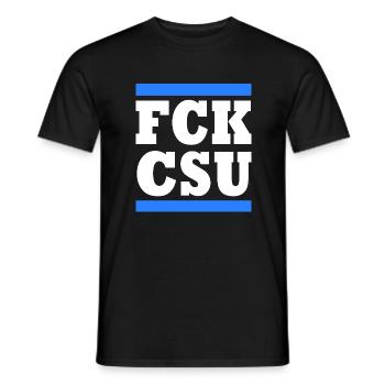 Fck csu - T-shirt homme - noir - Devant - AI Model Male 178 light (178cm)