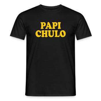 Papi chulo - Männer T-Shirt - Schwarz - Vorne - AI Model Male 178 light (178cm)