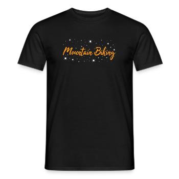 Biker Mountain Biking - Men's T-Shirt - black - Front - AI Model Male 178 light (178cm)