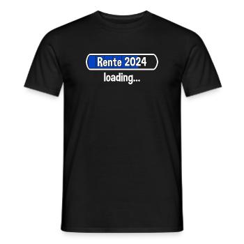 Rente 2024 Loading... Rente 2024 - Männer T-Shirt - Schwarz - Vorne - AI Model Male 178 light (178cm)