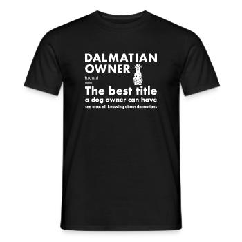 Dalmatian Owner Definition - Men's T-Shirt - black - Front - AI Model Male 178 light (178cm)