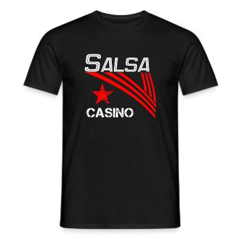 Salsa Casino white - Pro Dance Edition - Männer T-Shirt - Schwarz - Vorne - AI Model Male 178 light (178cm)