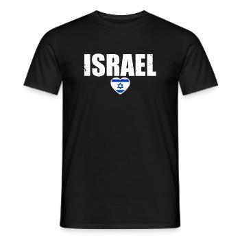 Israël Vintage Drapeau Israélien - T-shirt homme - noir - Devant - AI Model Male 178 light (178cm)