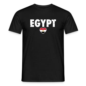 Egypt Egypt Egyptian Flag Egyptian - Men's T-Shirt - black - Front - AI Model Male 178 light (178cm)