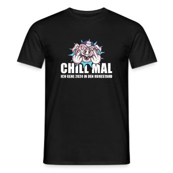 Chill Mal Ich Gehe 2024 In Den Ruhestand Rente - Männer T-Shirt - Schwarz - Vorne - AI Model Male 178 light (178cm)