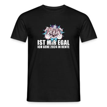 Ist Mir Egal Ich Gehe 2024 In Rente Rente 2024 - Männer T-Shirt - Schwarz - Vorne - AI Model Male 178 light (178cm)
