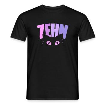 10. Geburtstag Mädchen 10 Jahre alt Kätzchen Katze - Männer T-Shirt - Schwarz - Vorne - AI Model Male 178 light (178cm)