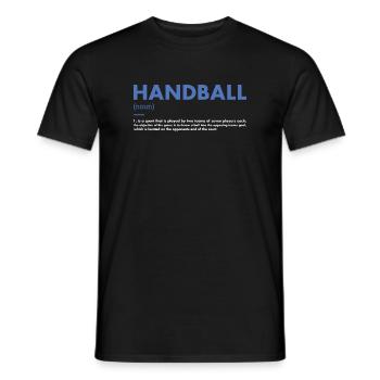 Sport Definition Handball - Männer T-Shirt - Schwarz - Vorne - AI Model Male 178 light (178cm)